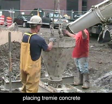 provide a hopper and multiple lengths of tremie pipe